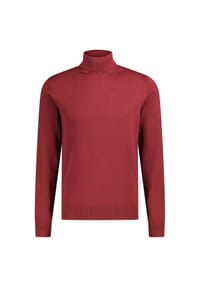 LERROS - Rollkragenpullover mit Rippbündchen aus reiner Baumwolle - BLACK