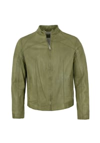 MILESTONE® - Herren Lederjacke Lammnappa grün - grün