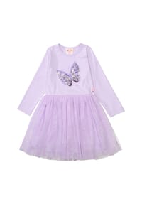 JETTE - Shirtkleid, Pailletten, für Kinder - 610  PASTEL LILAC