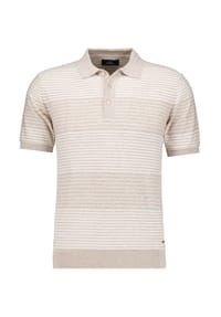 RAGMAN - Polo strick 1/2 A, 869 SANDMELANGE, XXXL - 869 SANDMELANGE