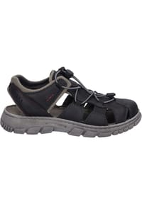 Seibel - Sandalen "Brendan 05", Schnellschnürsystem, Leder, für Herren - SCHWARZ-KOMBI