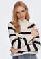 ONLY® Strickpullover, Troyer-Kragen, Streifen-Design, für Damen Bild 9