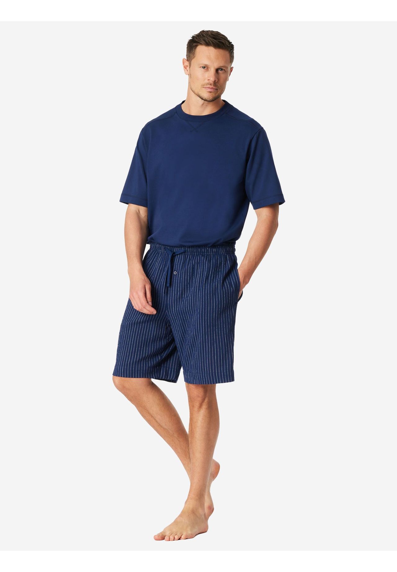 Schiesser Schlafshorts, FüR Herren, Blau, 50