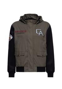 KING KEROSIN - Outdoorjacke mit Fleecefutter Los Angeles C.a. - olivgrün