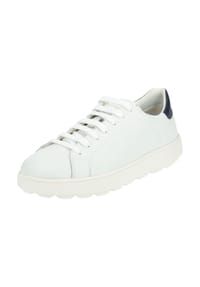 GEOX - Leder/Synthetik Sneaker - Weiß/Navy