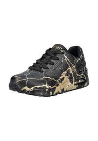 SKECHERS® - Synthetik Sneaker - Schwarz/Gold