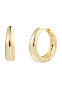 XENOX - Damen Creolen, 925er Silber - GELBGOLD