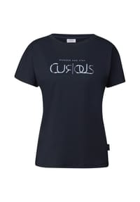CECIL - T-Shirt, weich, für Damen - 36831 DARK BLUE
