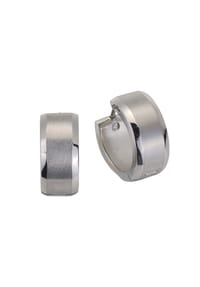 zeeme STAINLESS STEEL - Klappcreolen Edelstahl - weiß
