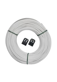 brabantia - Wäscheleine mit Befestigungs-Klipps, 65 Meter, Grau - Grau