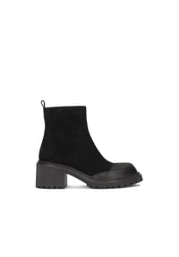 Kazar - Schwarze Blockstiefeletten aus kombinierten Materialien - Schwarz