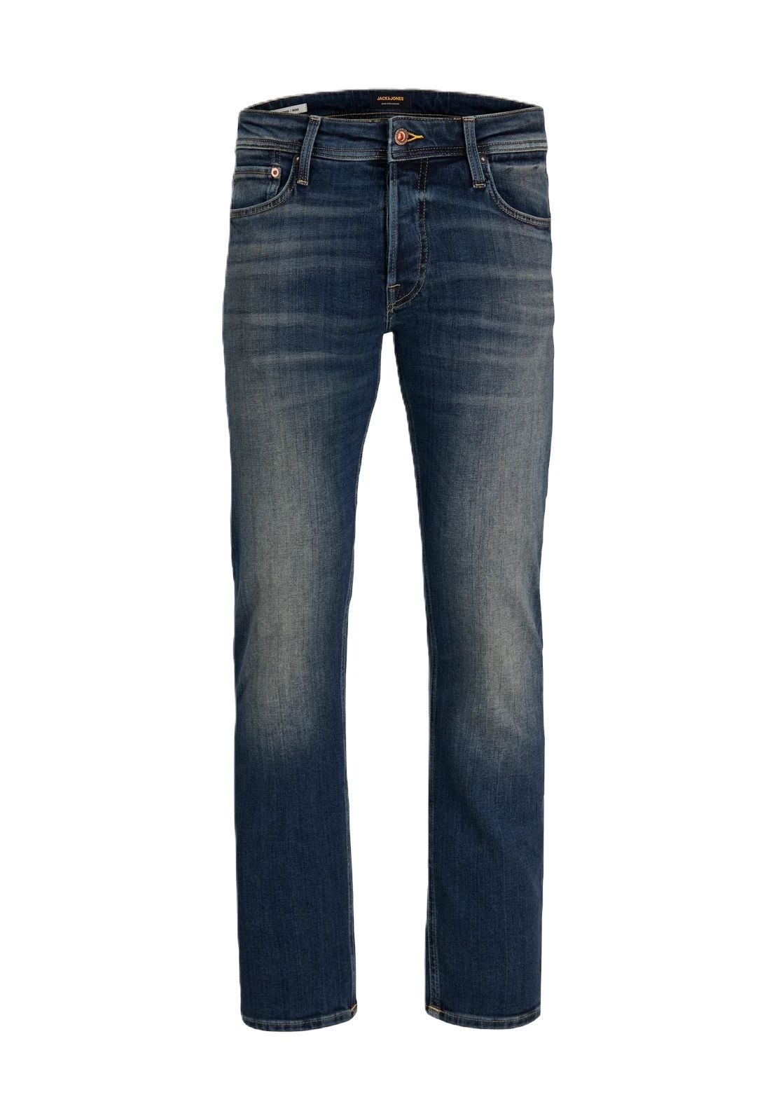Jack & Jones Herren Tapered Jeans Mike Original In Blue Denim - Bild 5