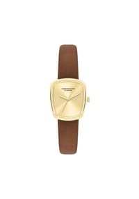 COPENHAGEN STUDIOS - Armbanduhr Mini Curved Leather Watch - braun
