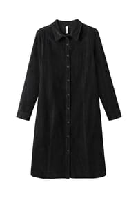 sheego - Cord-Kleid - schwarz