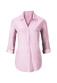 SIEH AN! - Bluse - beere-gestreift