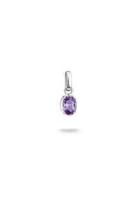 Thomas Sabo - Charm-Anhänger Geburtsstein Februar Connect - silberfarben, violett