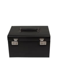 WINDROSE - Ambiance Schmuckkasten Leder 31 cm - schwarz
