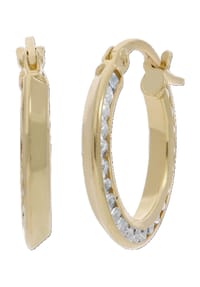 VANDENBERG - Damen Creolen, 925er Sterling Silber - GELBGOLD