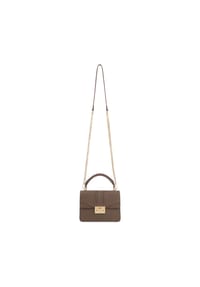 SEIDENFELT - Umhängetasche 21 cm - black-gold