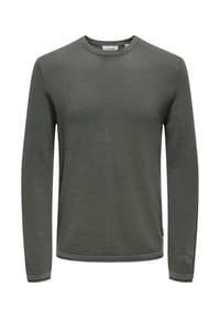 ONLY & SONS - Pullover FELIX Strickpullover R-Neck - dunkelgrau