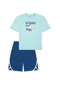SCHIESSER - Schlafanzug Nightwear Cotton - Pflaume