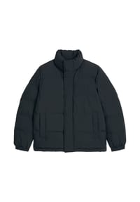 Marc O'Polo DENIM - Herren Winter-Steppjacke - Woven Outdoor Jackets, Stehkragen, wattiert - Schwarz