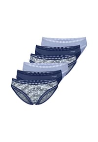 sloggi - Mini Slip 6er Pack GO Crush - Dunkelblau / blau
