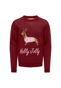 ONLY® - Pullover, Rippbündchen, für Kinder - CABERNET