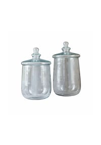 LOBERON Glasdose 2er Set Valerico klar - Vorratsdosen & Glasglocken - klar