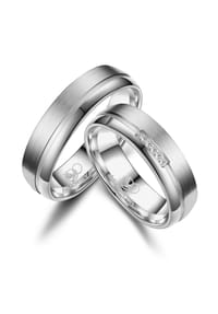 MARRYA - MARRYA MARRYA Titan Ringe Trauringe Eheringe Partnerringe - Damen Ring - silber