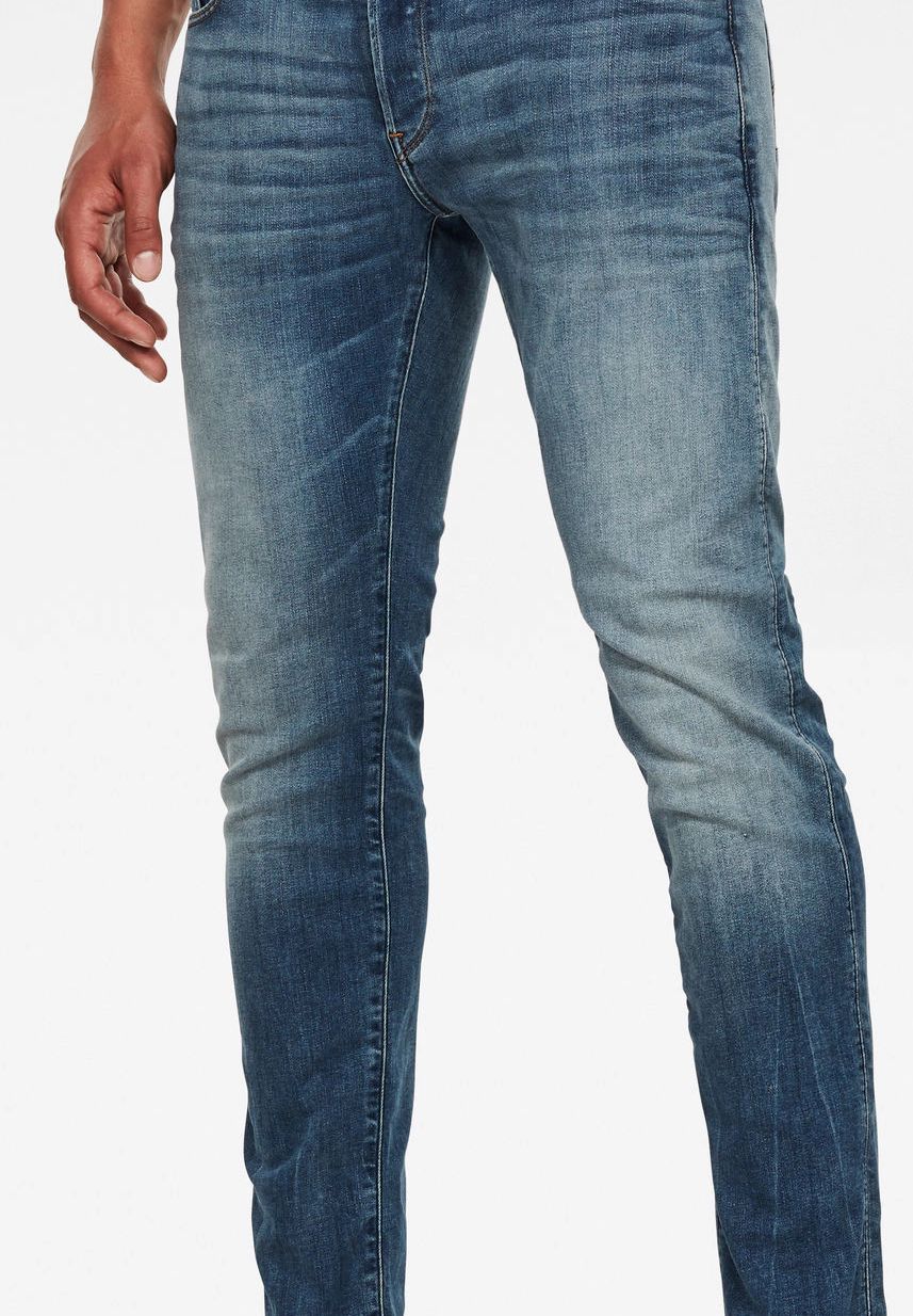G-STAR Raw Jeanshose, Slim Fit, Baumwollmix, Waschungen, FüR Herren, Blau, W34/L32
