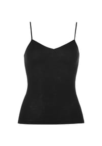 HANRO - Spaghettitop Woolen Silk - black