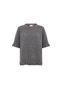 Wasabi CONCEPT - Pullover, Rüschen, für Damen - 99870 DARK EARTH M
