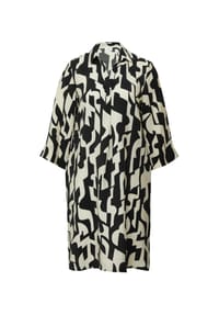 s.Oliver - Blusenkleid, knielang, für Damen - 99A0 GREY/BLACK