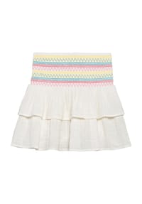 MANGUUN - Stufenrock, High Waist, für Kinder - 1 RASBERRY