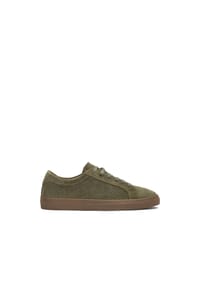 kazar - Khakifarbene Turnschuhe mit gestanztem Schaft - Khaki