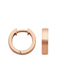 Adelia's - Damen Silber Schmuck 925 Silber Ohrringe  Creolen Ø 14 mm - rose