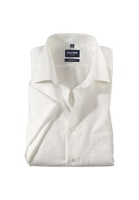 OLYMP - Hemd Luxor, Modern Fit, Kurzarm, Kent, für Herren - 21 ECRU