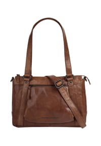 SPIKES & SPARROW® - Handtasche Echt Leder - cognac