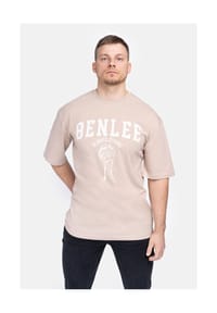 BENLEE™ - Herren T-Shirt Oversize LIEDEN - Sand/White