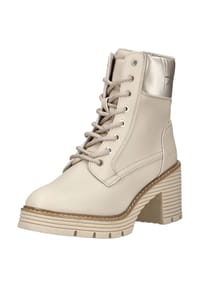 TOM TAILOR - Lederimitat/Textil Stiefelette - Beige