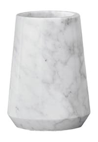 Kleine Wolke® Zahnputzbecher "Carrara", Marmor - Carrara - WEISS