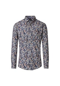 CASAMODA - Freizeithemd, Regular-Fit, Langarm, Button Down Kragen, für Herren - 100 100 BLAU