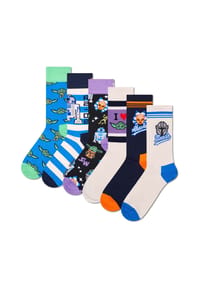 HAPPY SOCKS - Herren Socken, 6er Pack - STAR WARS, Geschenkbox, Motivsocken - Star Wars