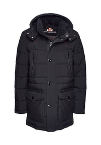 NEW CANADIAN - Funktionsparka Thinsulate-Funktionsparka mit Fleece-Einsatz am Innenkragen - schwarz