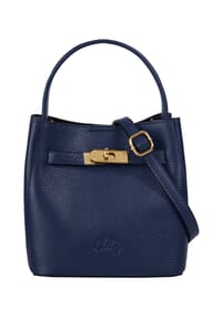 Cluty - Umhängetasche Echt Leder, Made In Italy - beige