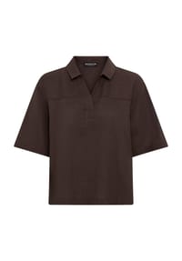 MANGUUN collection - Shirtbluse, Leinenanteil, für Damen - 1 PETROL