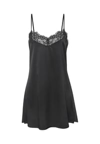 LASCANA - Negligé Alana, Seidenanteil, für Damen - 776 PINK