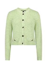 BETTY BARCLAY - Strick-Cardigan mit aufgesetzten Taschen - Foam Green