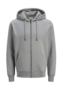 JACK & JONES - Sweatjacke / Hoodie Star - Light grey melange
